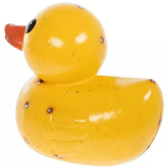 Speckled Metal Yellow Duck - Picture 3 of 3